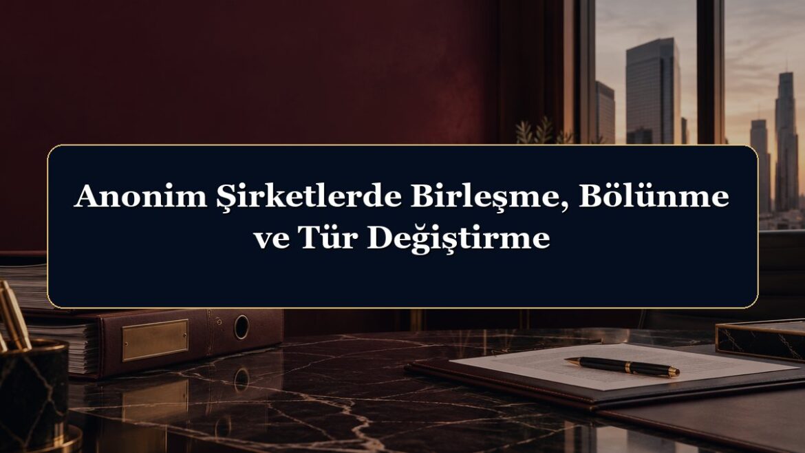 Anonim Şirketlerde Birleşme, Bölünme ve Tür Değiştirme