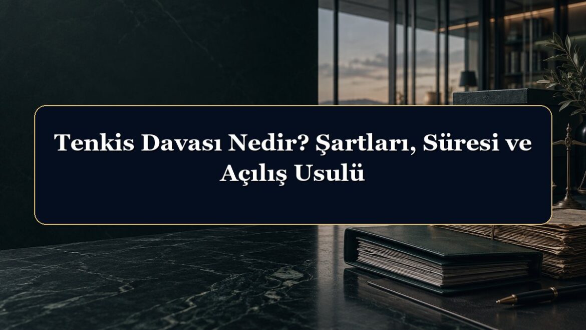 Tenkis Davası Nedir? Şartları, Süresi ve Açılış Usulü