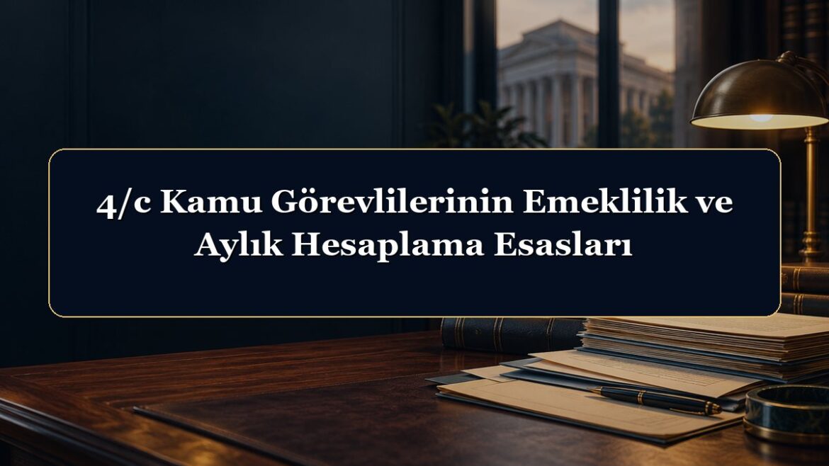 4/c Kamu Görevlilerinin Emeklilik ve Aylık Hesaplama Esasları
