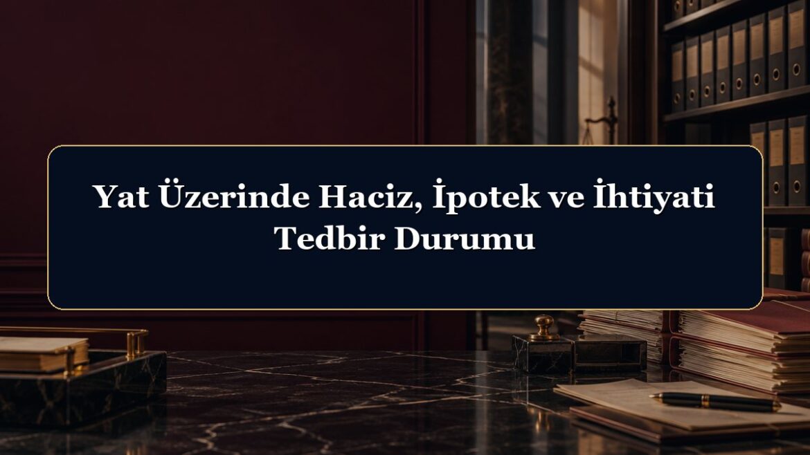 Yat Üzerinde Haciz, İpotek ve İhtiyati Tedbir Durumu