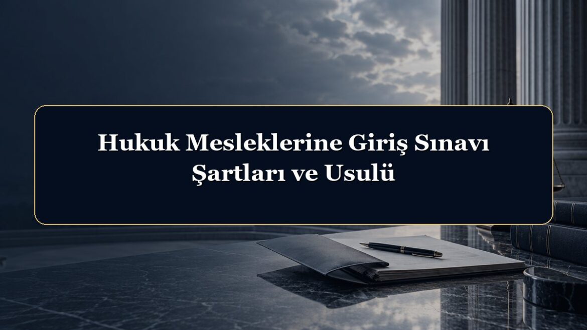 Hukuk Mesleklerine Giriş Sınavı Şartları ve Usulü