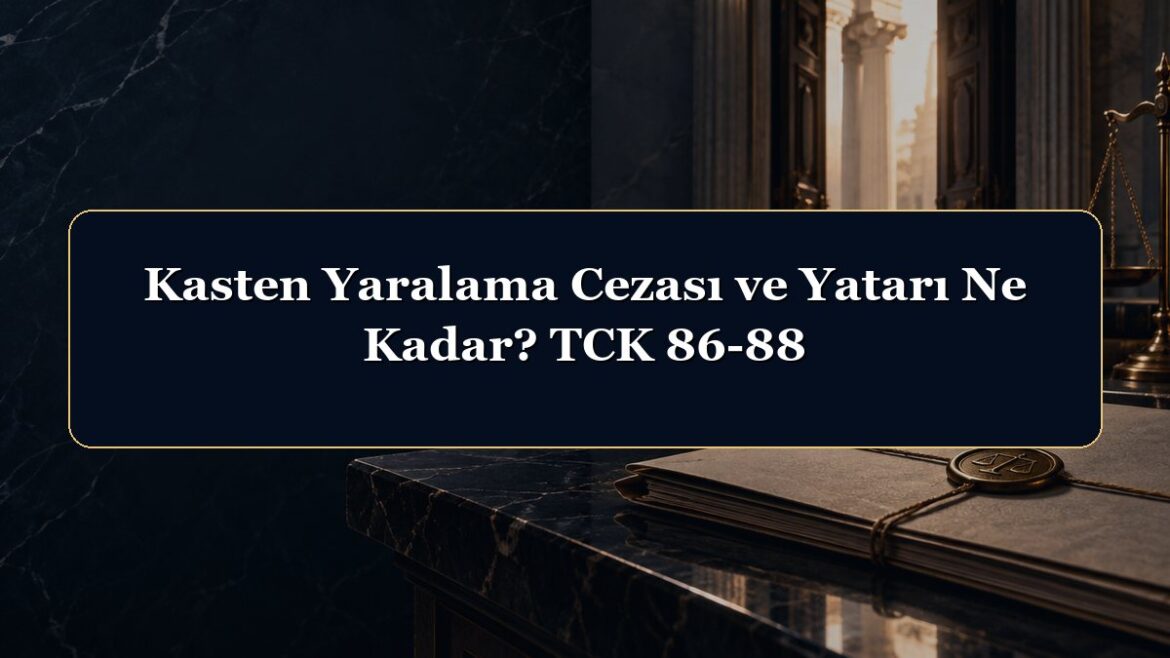 Kasten Yaralama Cezası ve Yatarı Ne Kadar? TCK 86-88