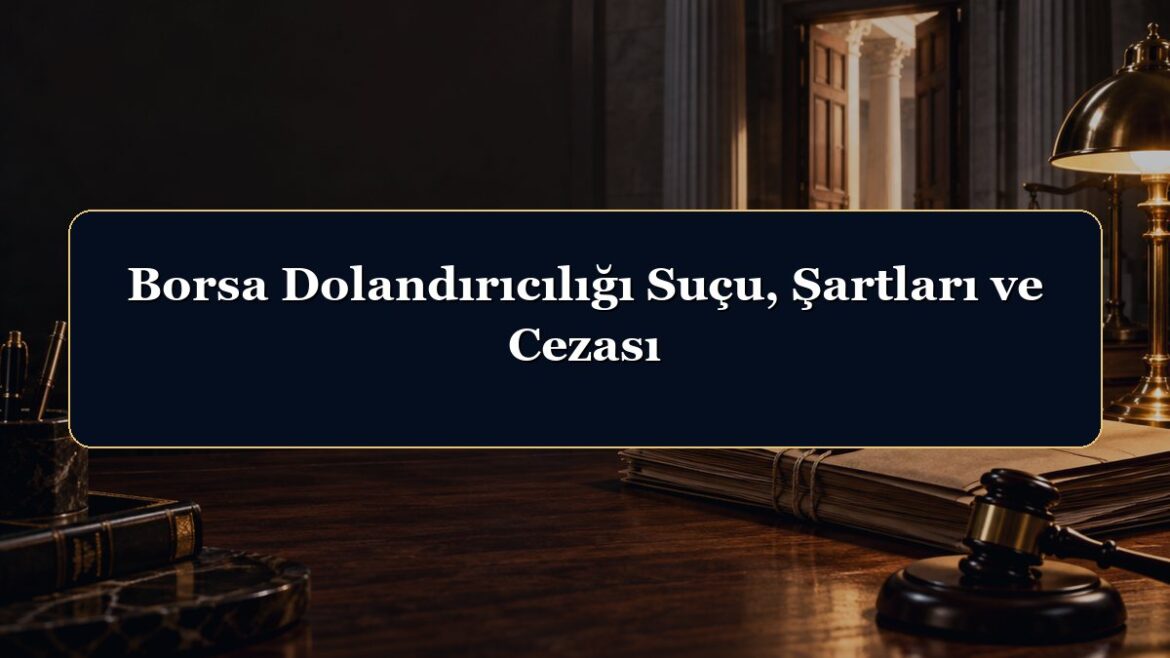 Borsa Dolandırıcılığı Suçu, Şartları ve Cezası