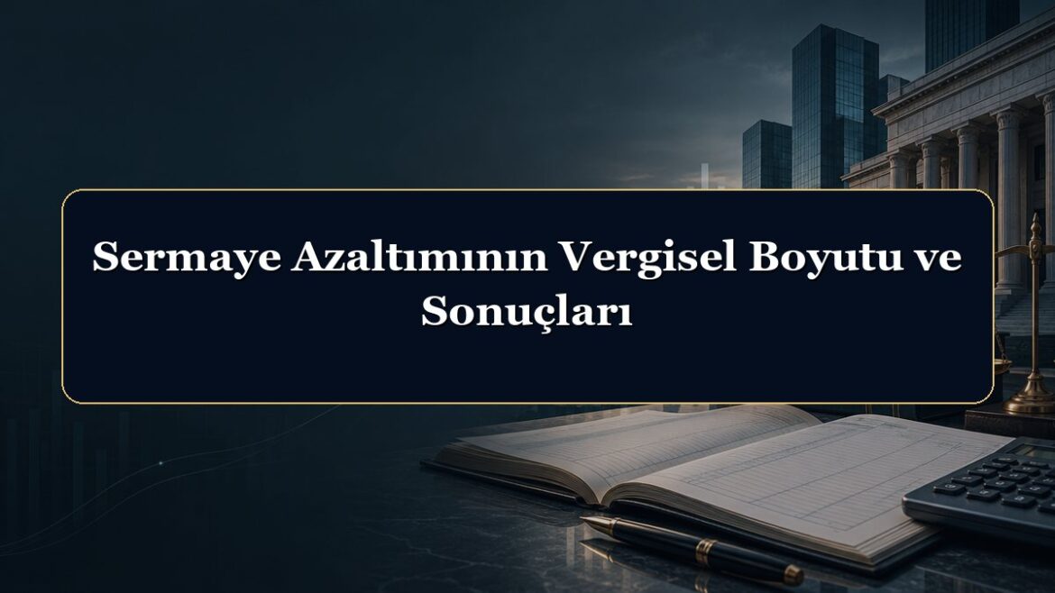 Sermaye Azaltımının Vergisel Boyutu ve Sonuçları
