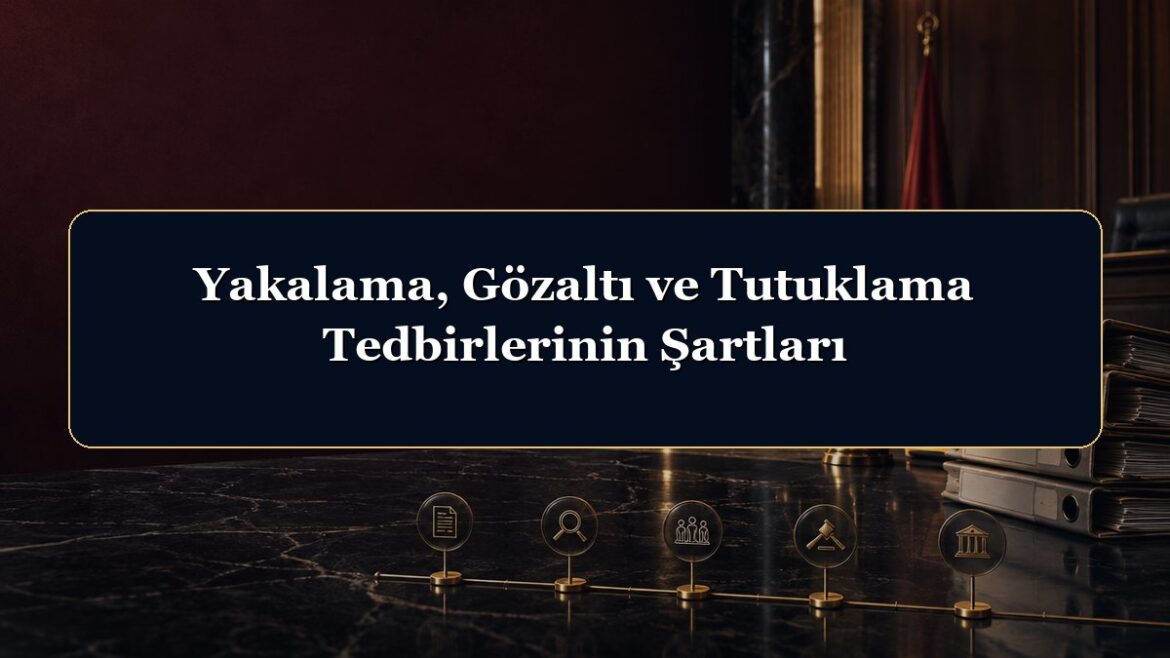 Yakalama, Gözaltı ve Tutuklama Tedbirlerinin Şartları
