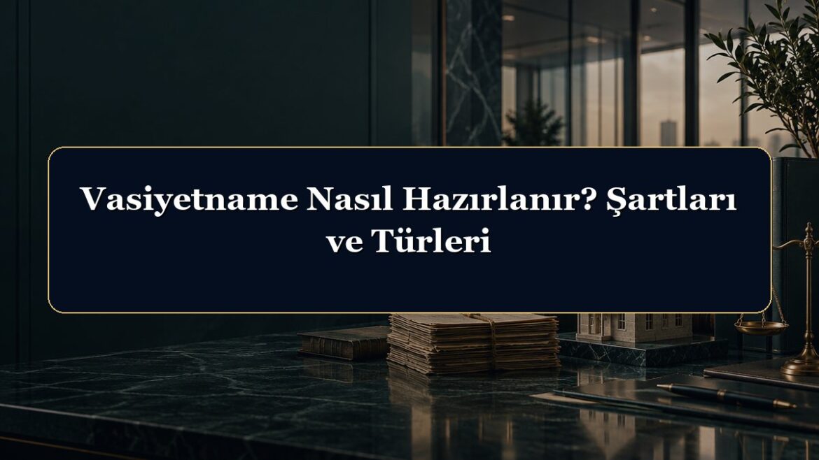 Vasiyetname Nasıl Hazırlanır? Şartları ve Türleri