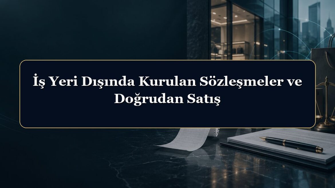 İş Yeri Dışında Kurulan Sözleşmeler ve Doğrudan Satış