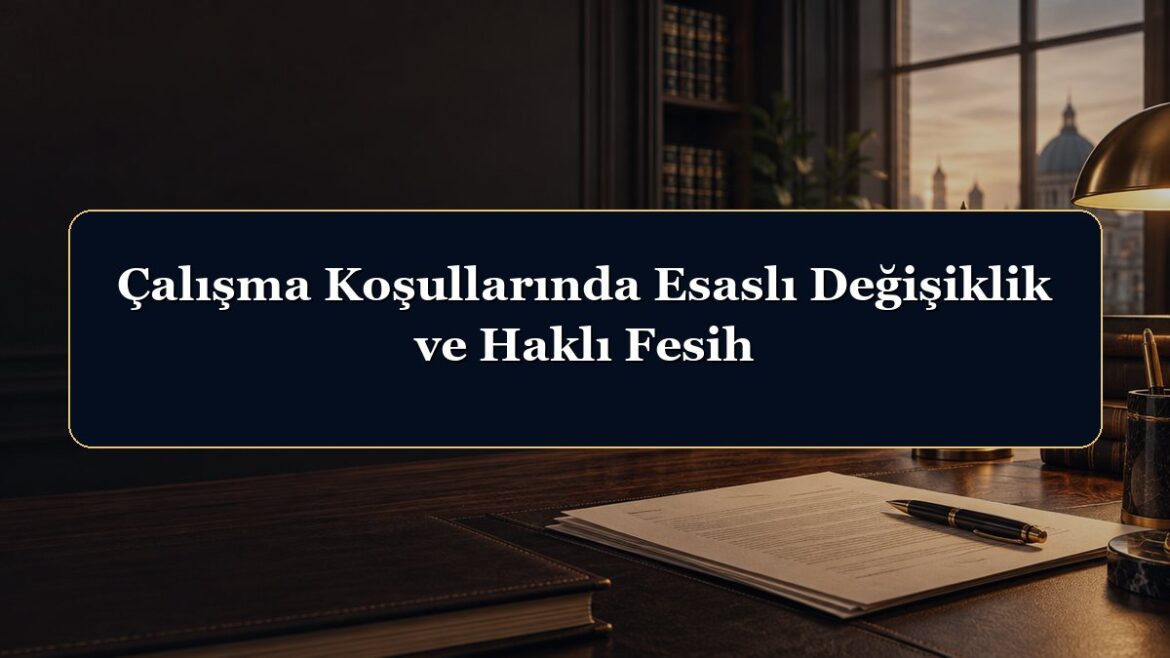 Çalışma Koşullarında Esaslı Değişiklik ve Haklı Fesih