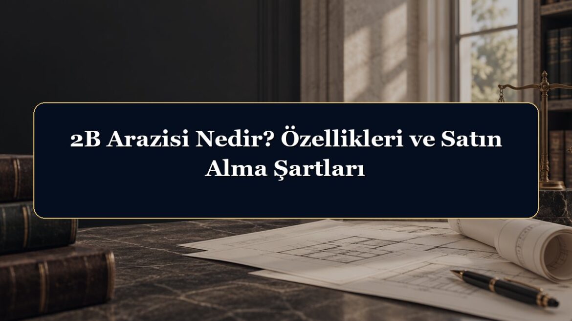 2B Arazisi Nedir? Özellikleri ve Satın Alma Şartları