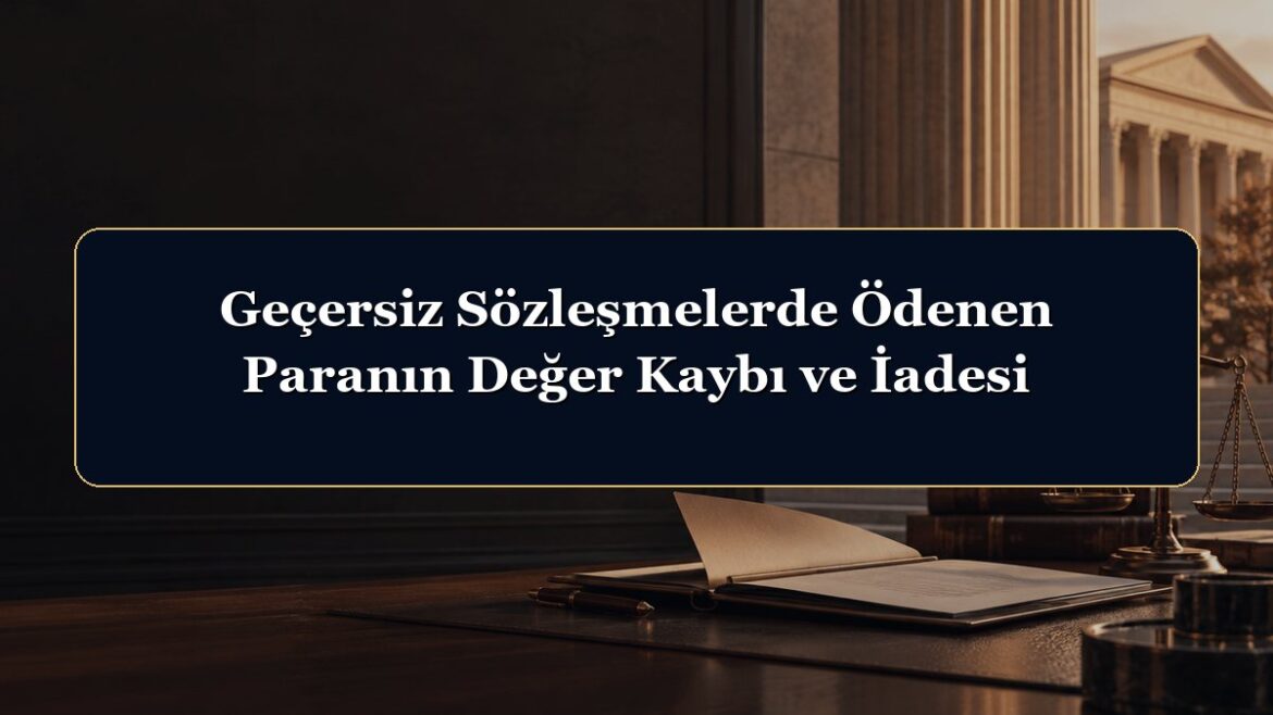 Geçersiz Sözleşmelerde Ödenen Paranın Değer Kaybı ve İadesi
