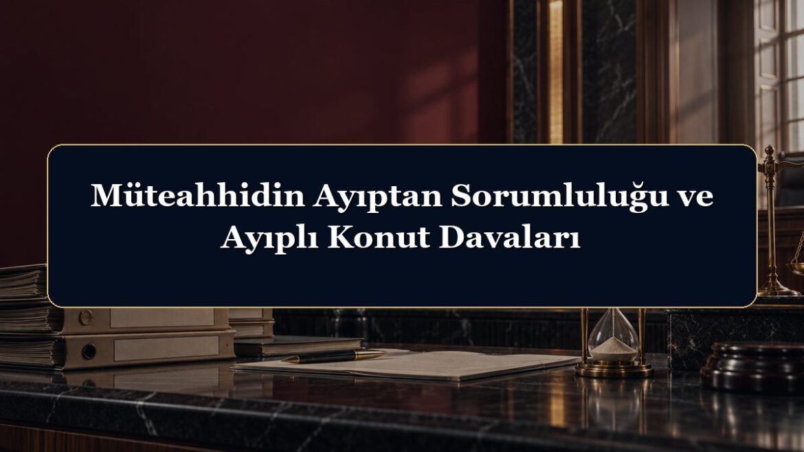 Müteahhidin Ayıptan Sorumluluğu ve Ayıplı Konut Davaları