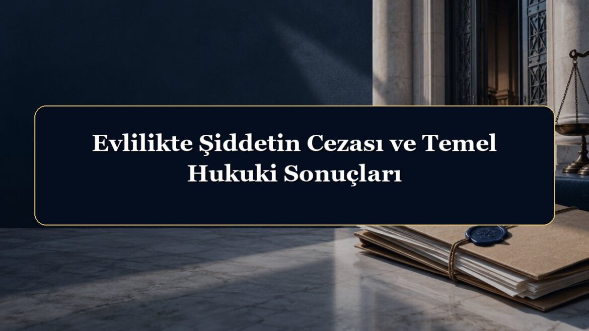 Evlilikte Şiddetin Cezası ve Temel Hukuki Sonuçları