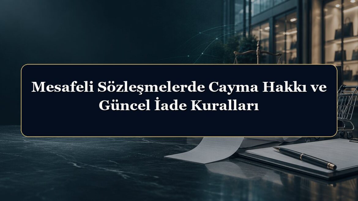 Mesafeli Sözleşmelerde Cayma Hakkı ve Güncel İade Kuralları