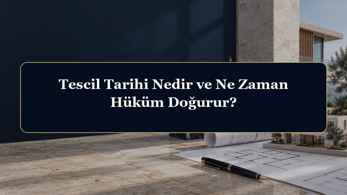 Tescil Tarihi Nedir ve Ne Zaman Hüküm Doğurur?