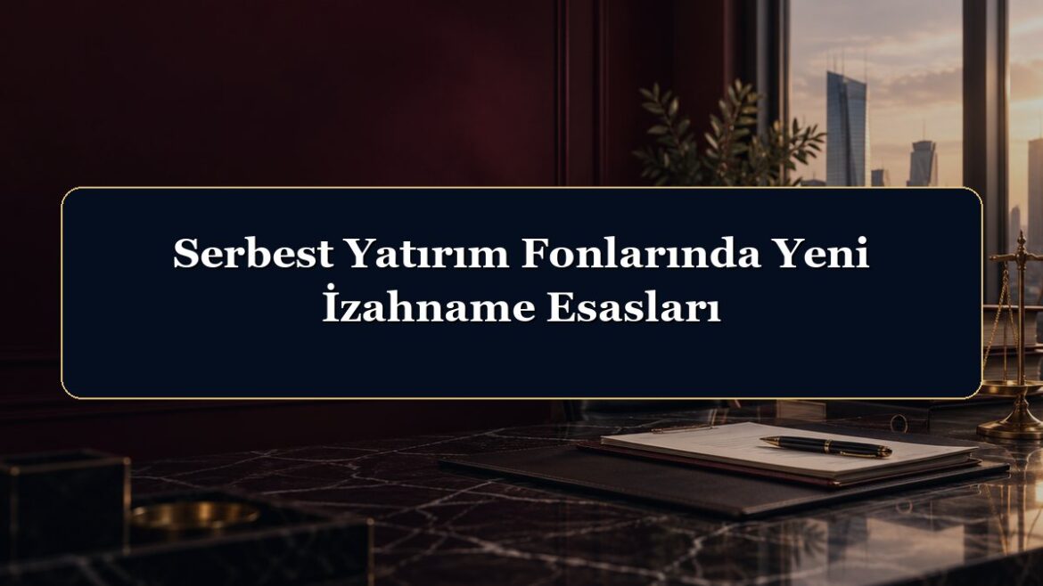 Serbest Yatırım Fonlarında Yeni İzahname Esasları