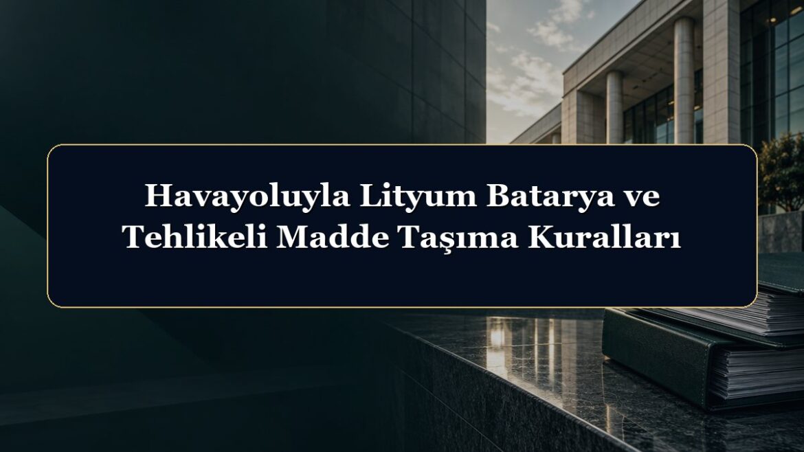 Havayoluyla Lityum Batarya ve Tehlikeli Madde Taşıma Kuralları