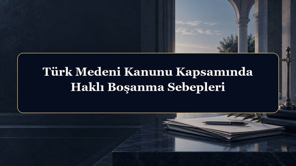 Türk Medeni Kanunu Kapsamında Haklı Boşanma Sebepleri