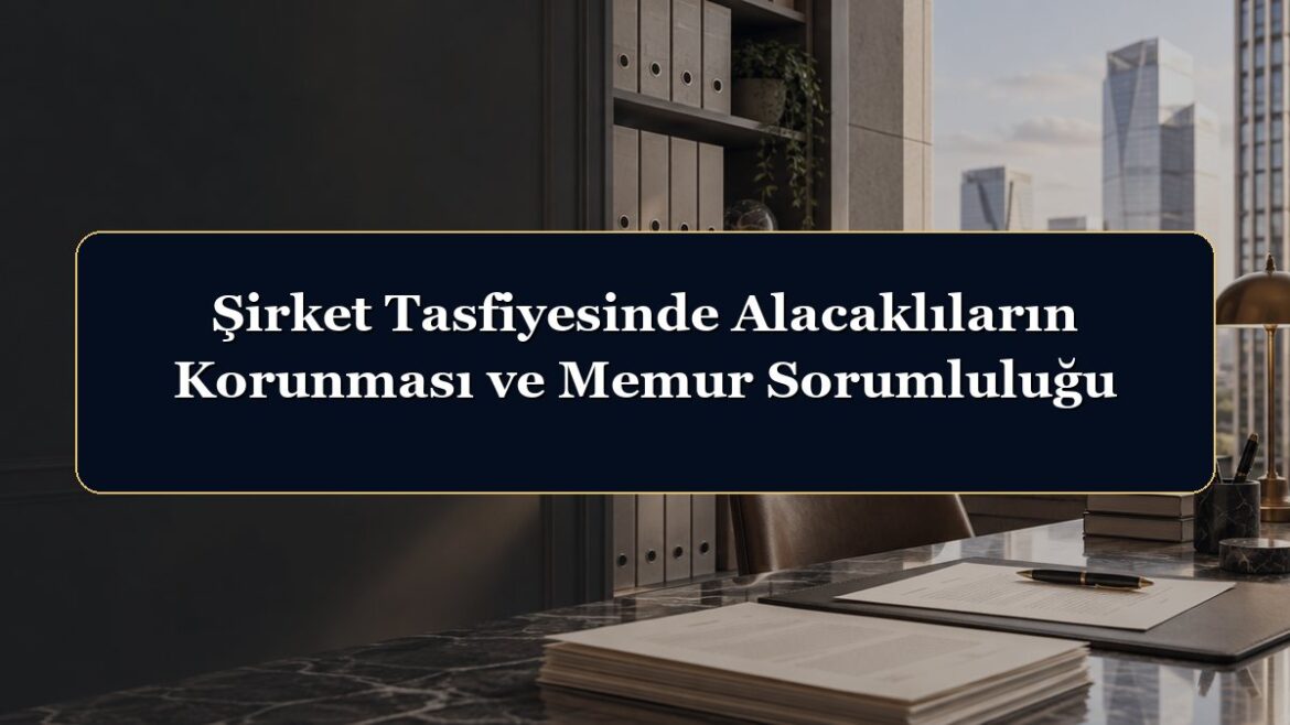 Şirket Tasfiyesinde Alacaklıların Korunması ve Memur Sorumluluğu