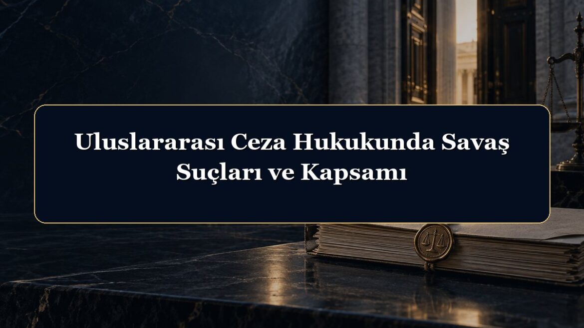 Uluslararası Ceza Hukukunda Savaş Suçları ve Kapsamı