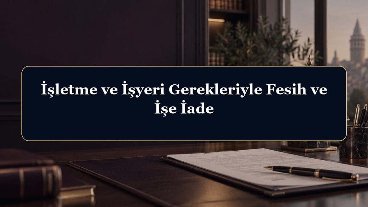 İşletme ve İşyeri Gerekleriyle Fesih ve İşe İade