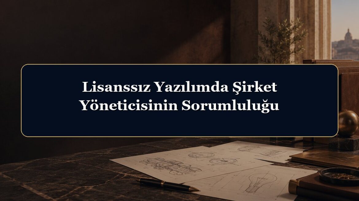 Lisanssız Yazılımda Şirket Yöneticisinin Sorumluluğu