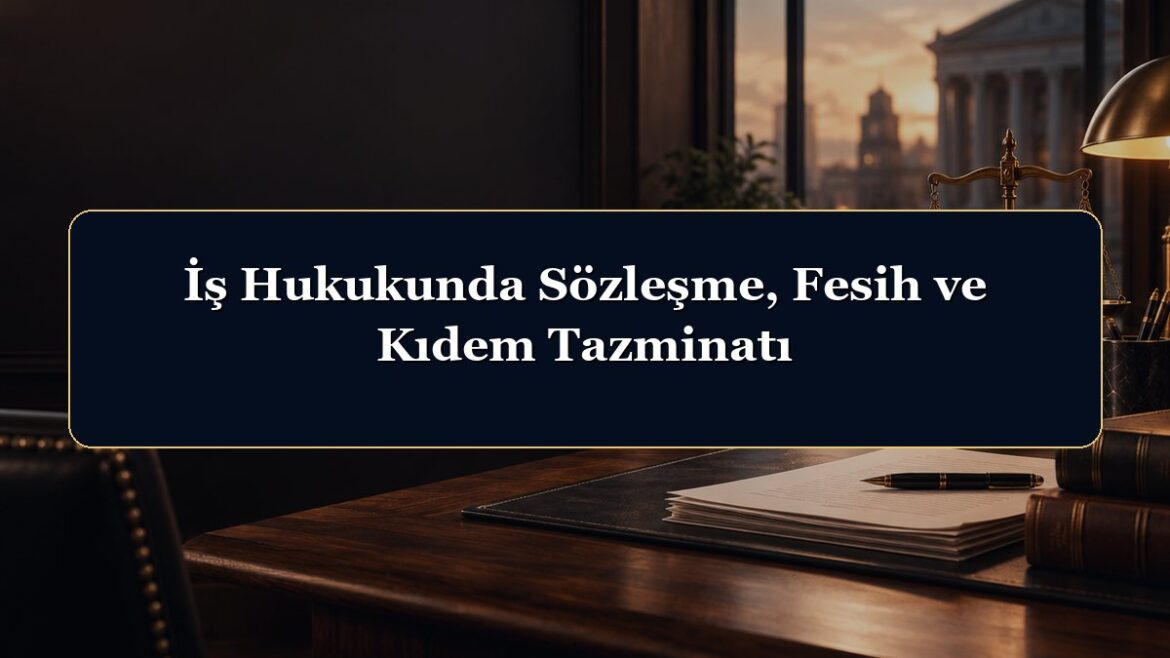 İş Hukukunda Sözleşme, Fesih ve Kıdem Tazminatı