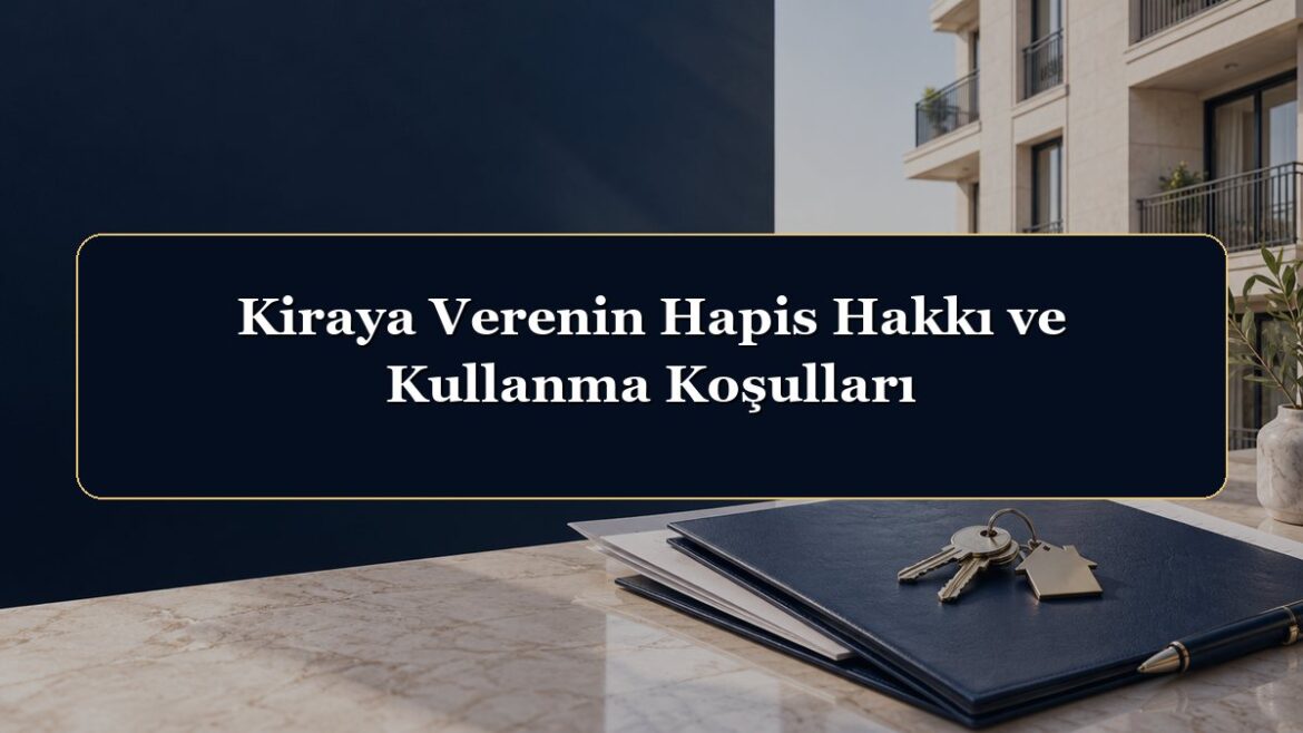 Kiraya Verenin Hapis Hakkı ve Kullanma Koşulları