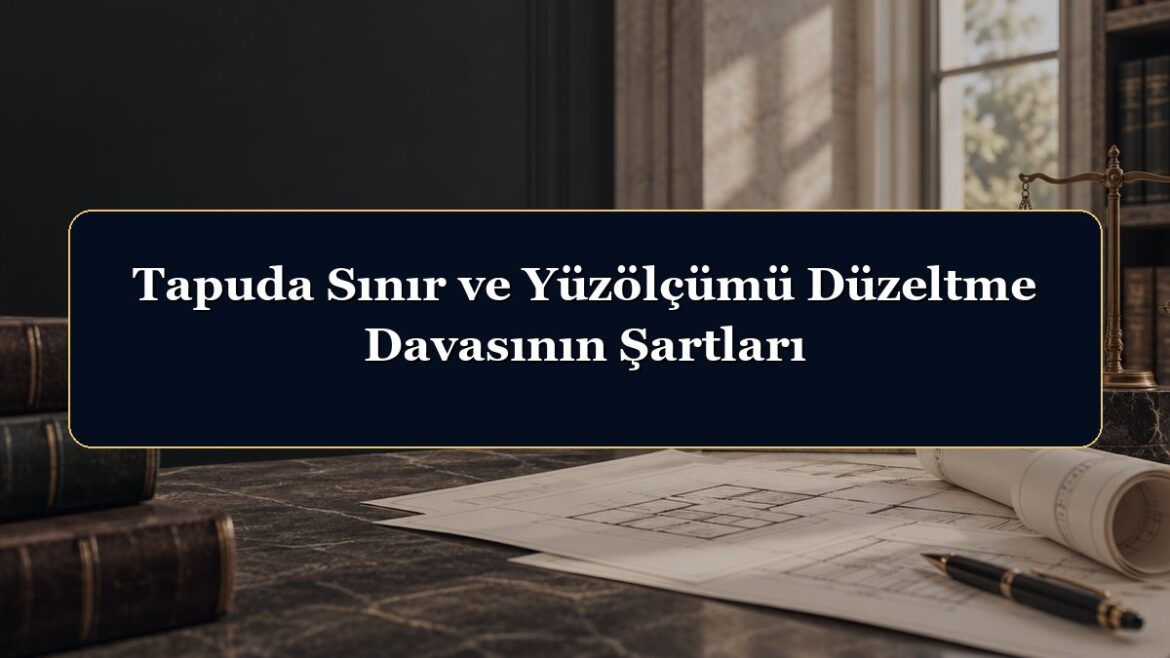 Tapuda Sınır ve Yüzölçümü Düzeltme Davasının Şartları