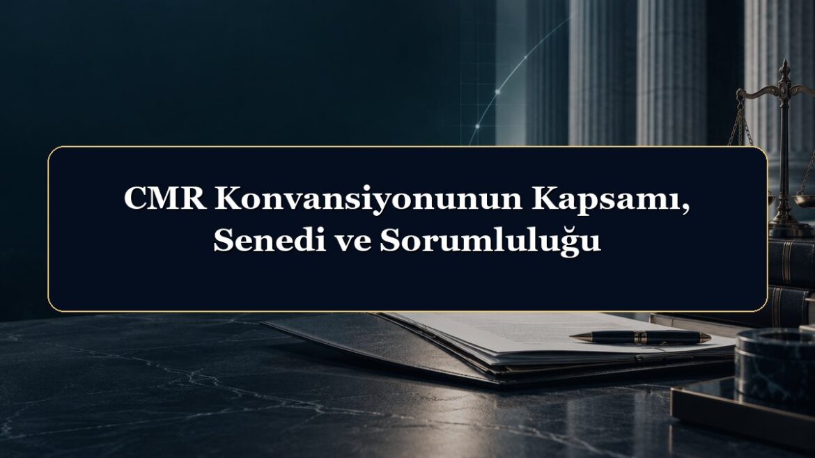CMR Konvansiyonunun Kapsamı, Senedi ve Sorumluluğu