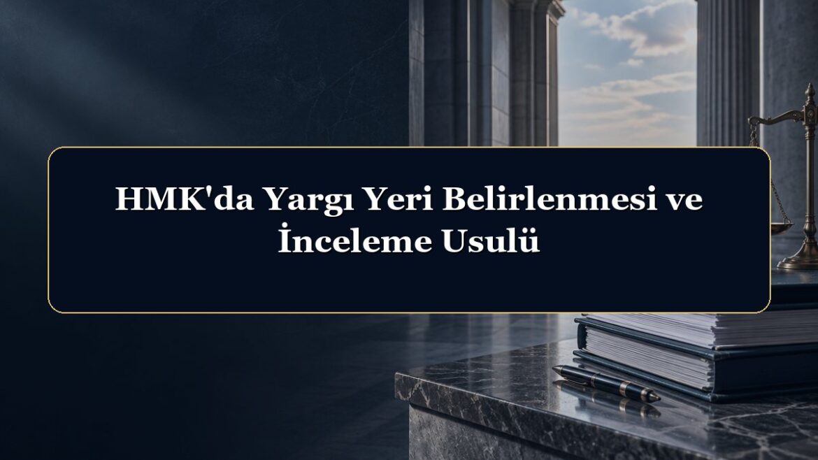 HMK'da Yargı Yeri Belirlenmesi ve İnceleme Usulü
