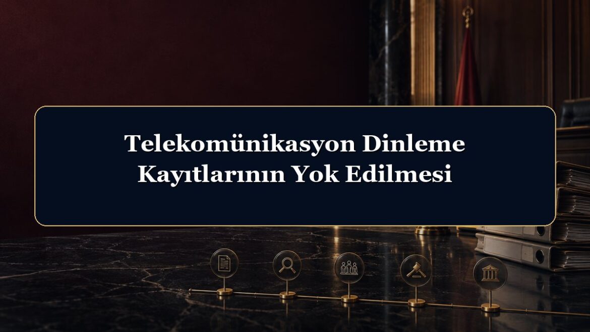 Telekomünikasyon Dinleme Kayıtlarının Yok Edilmesi
