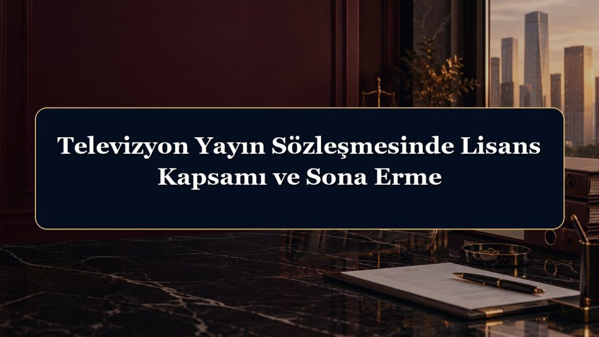 Televizyon Yayın Sözleşmesinde Lisans Kapsamı ve Sona Erme