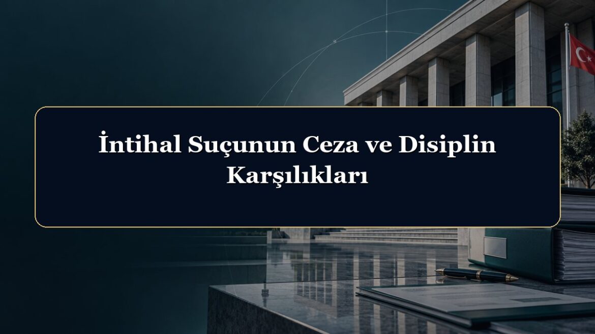 İntihal Suçunun Ceza ve Disiplin Karşılıkları