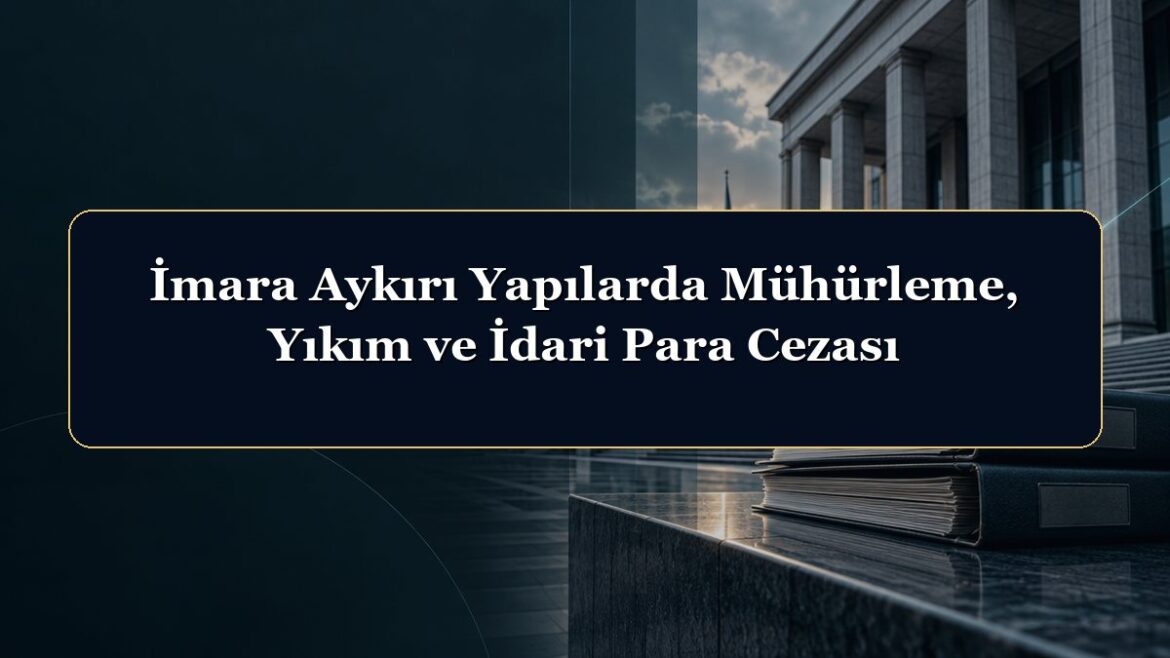 İmara Aykırı Yapılarda Mühürleme, Yıkım ve İdari Para Cezası