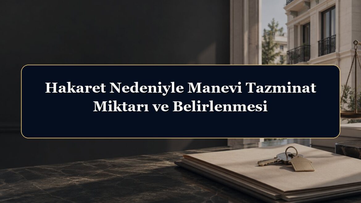 Hakaret Nedeniyle Manevi Tazminat Miktarı ve Belirlenmesi