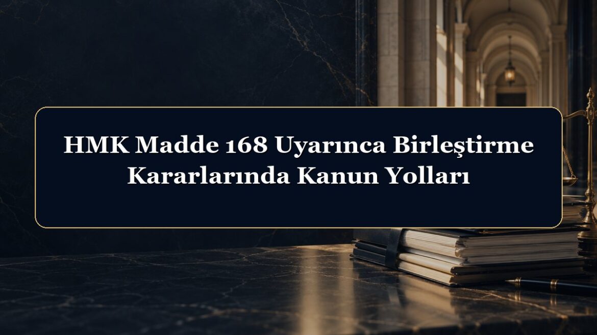 HMK Madde 168 Uyarınca Birleştirme Kararlarında Kanun Yolları