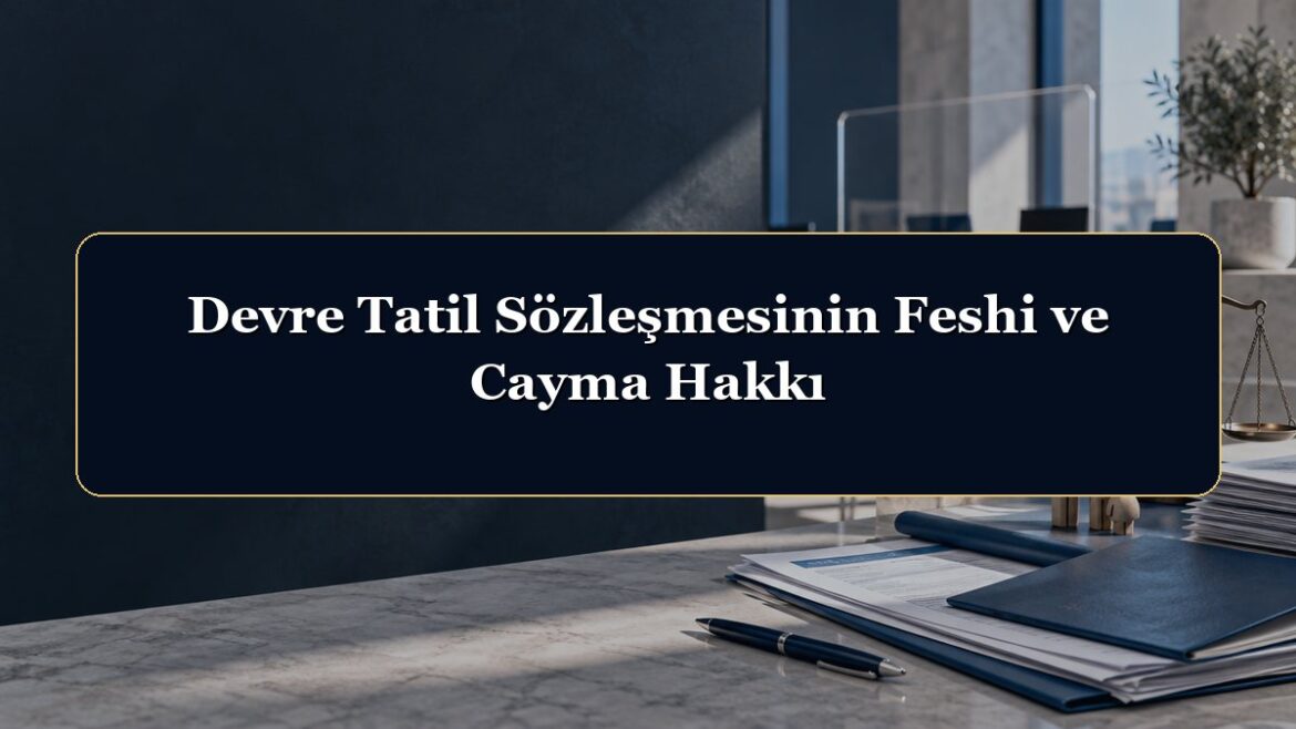 Devre Tatil Sözleşmesinin Feshi ve Cayma Hakkı