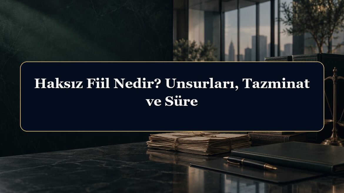 Haksız Fiil Nedir? Unsurları, Tazminat ve Süre