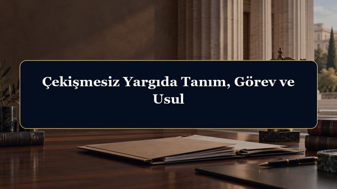 Çekişmesiz Yargıda Tanım, Görev ve Usul