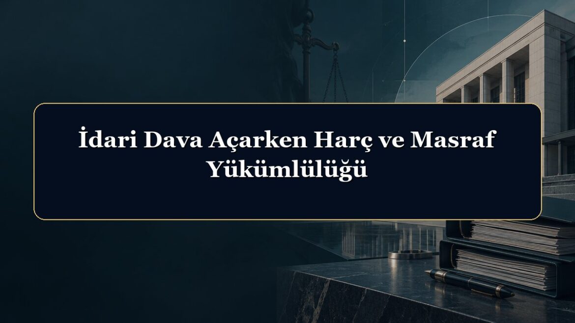 İdari Dava Açarken Harç ve Masraf Yükümlülüğü