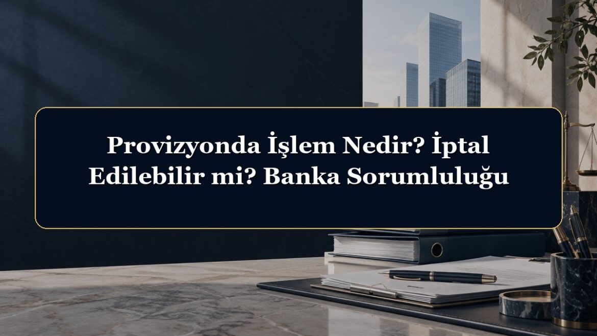 Provizyonda İşlem Nedir? İptal Edilebilir mi? Banka Sorumluluğu
