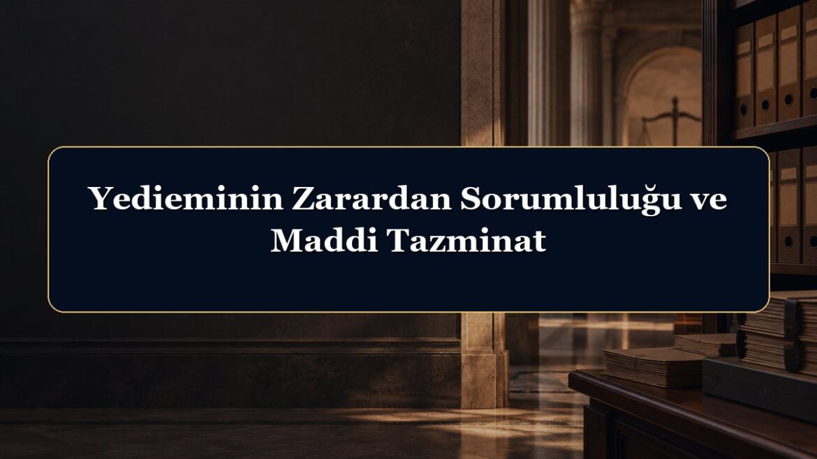 Yedieminin Zarardan Sorumluluğu ve Maddi Tazminat