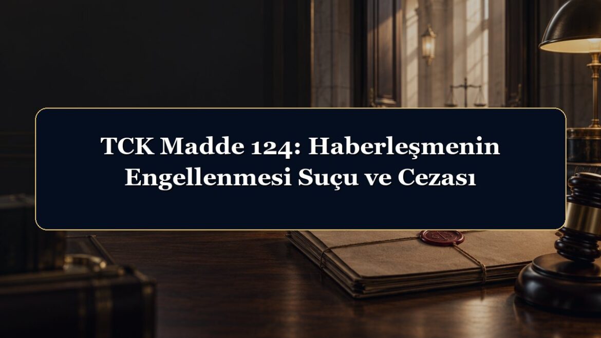 TCK Madde 124: Haberleşmenin Engellenmesi Suçu ve Cezası