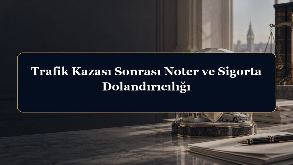 Trafik Kazası Sonrası Noter ve Sigorta Dolandırıcılığı