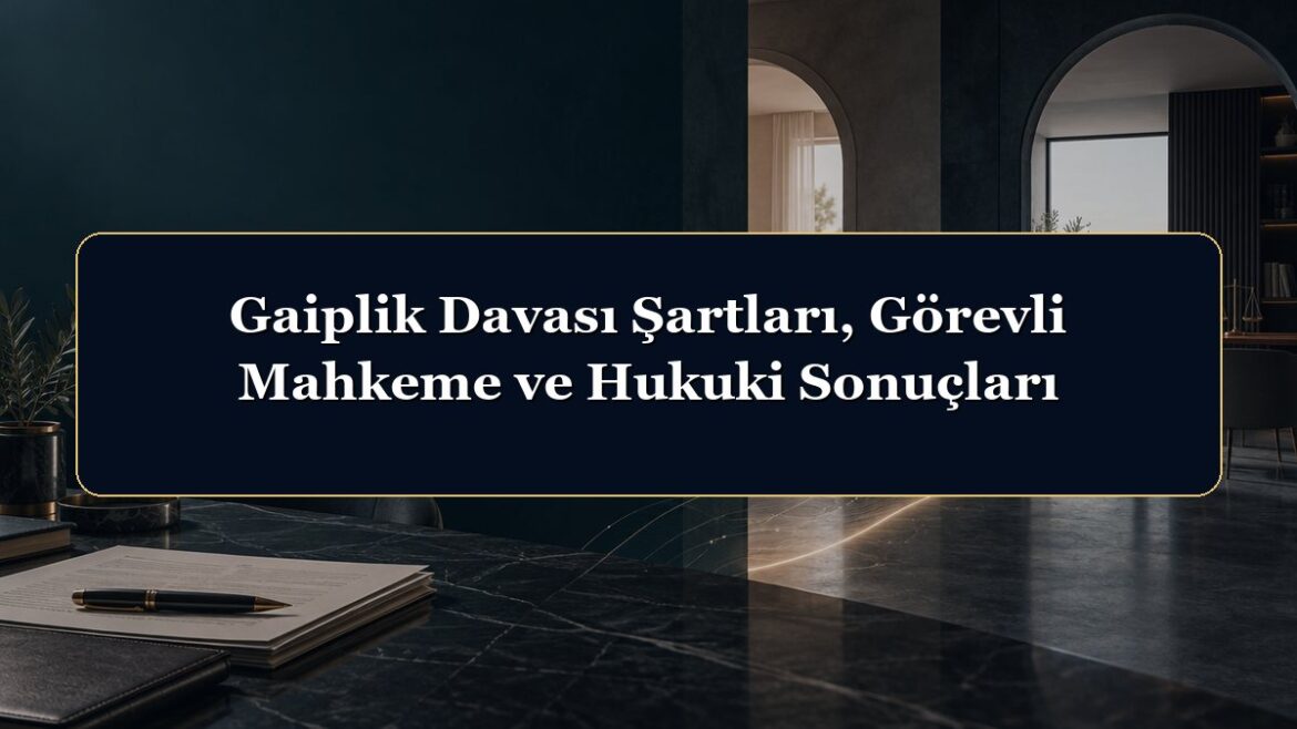 Gaiplik Davası Şartları, Görevli Mahkeme ve Hukuki Sonuçları