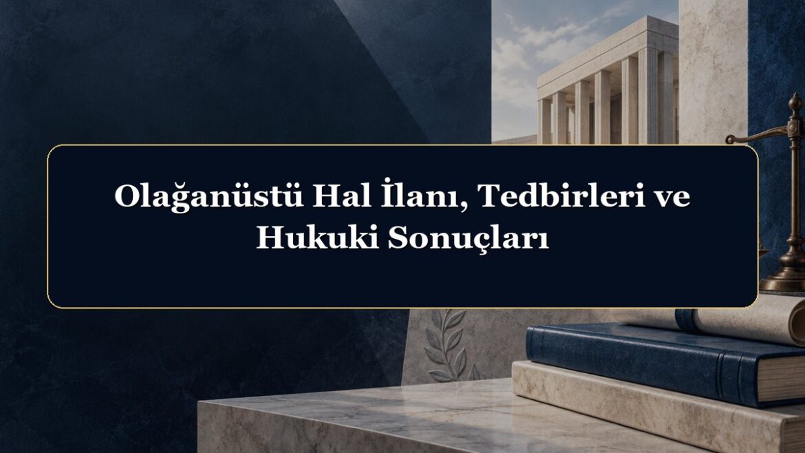 Olağanüstü Hal İlanı, Tedbirleri ve Hukuki Sonuçları