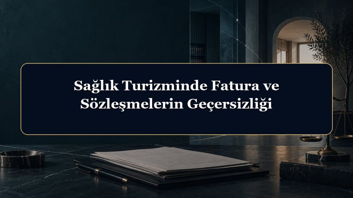 Sağlık Turizminde Fatura ve Sözleşmelerin Geçersizliği