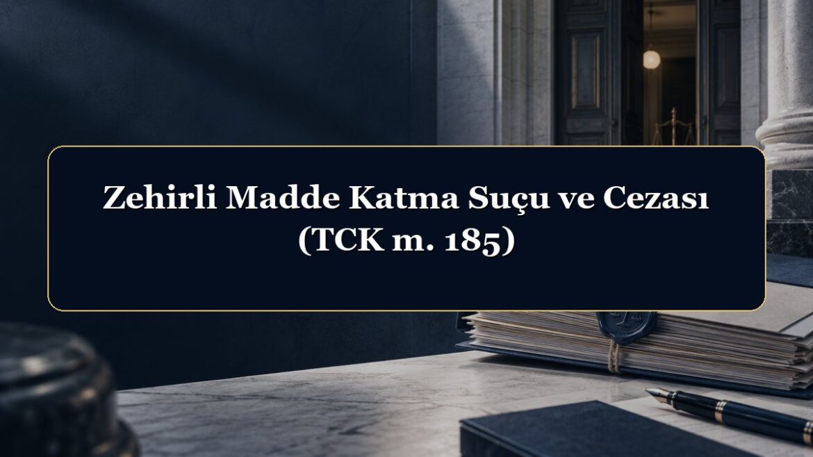 Zehirli Madde Katma Suçu ve Cezası (TCK m. 185)