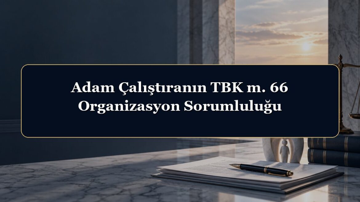 Adam Çalıştıranın TBK m. 66 Organizasyon Sorumluluğu