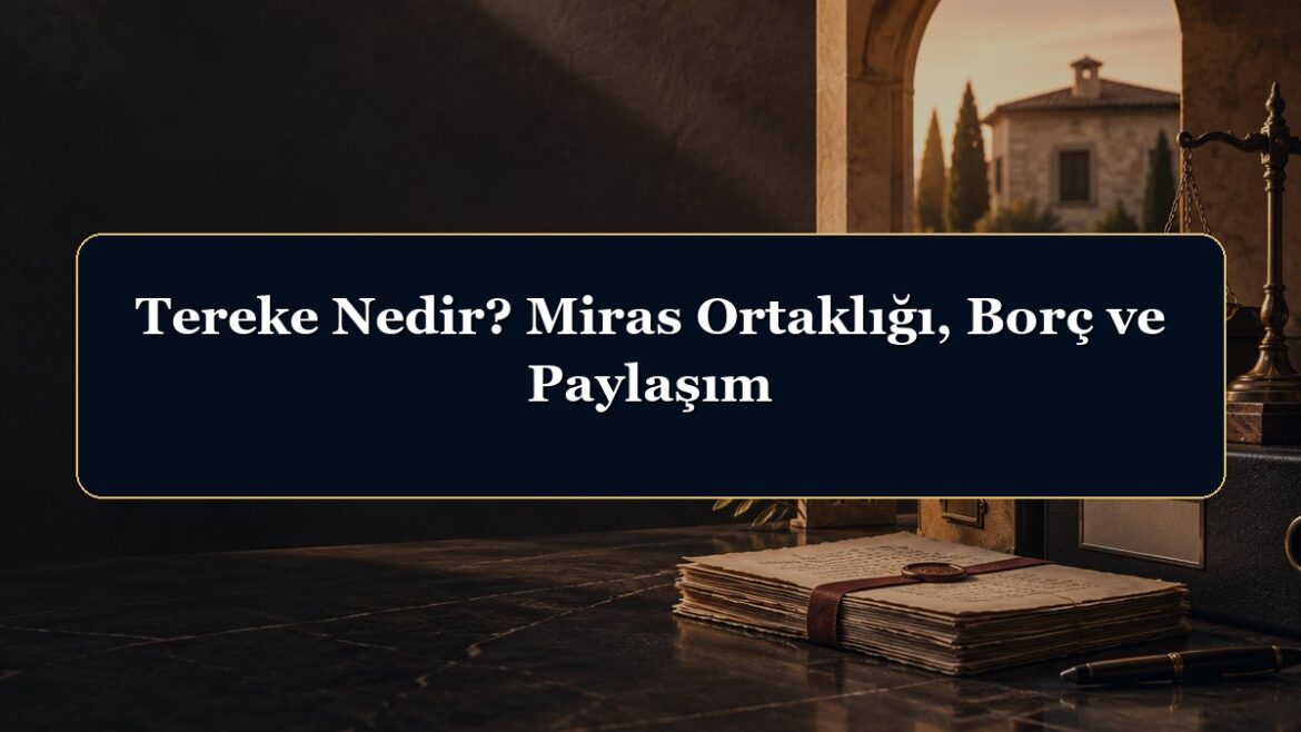 Tereke Nedir? Miras Ortaklığı, Borç ve Paylaşım